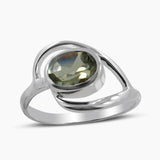 Natural Amethyst Silver Rings