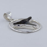 Shark Tooth Sterling Silver Pendant