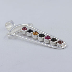 925 Sterling Silver Tourmaline Pendants