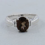 Natural Citrine 925 Sterling Silver Ring