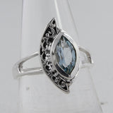 Natural Green Amethyst Silver Rings