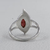 Natural Green Amethyst Silver Rings