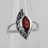 Natural Green Amethyst Silver Rings