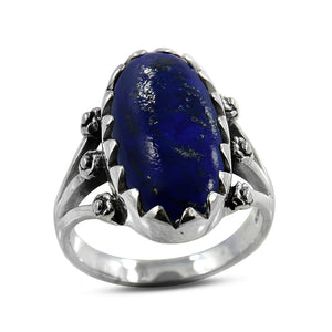 925 Silver Lapis Lazuli Rings