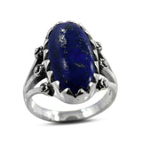 Lapis Lazuli Gemstone Silver Rings Jewelry