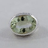 Green Amethyst 925 Sterling Silver Ring