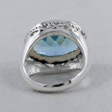 Green Amethyst 925 Sterling Silver Ring