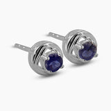 Peridot Silver Studs Earrings