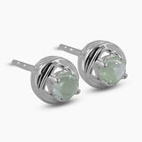 Peridot Silver Studs Earrings