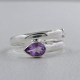 925 Sterling Silver Amethyst Ring