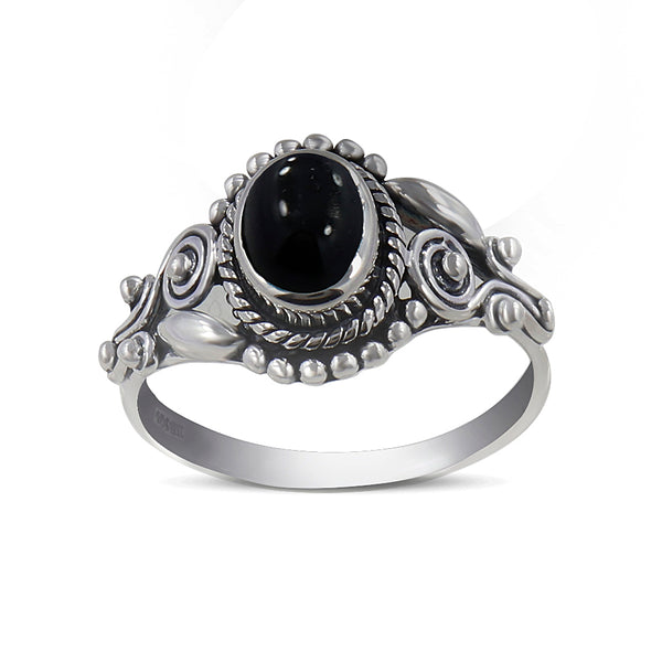 925 Sterling Silver Black Onyx Rings