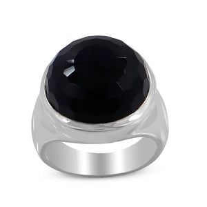 925 Sterling Silver Black Onyx Ring