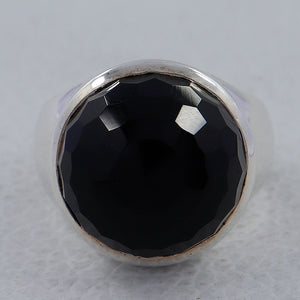 925 Sterling Silver Black Onyx Ring