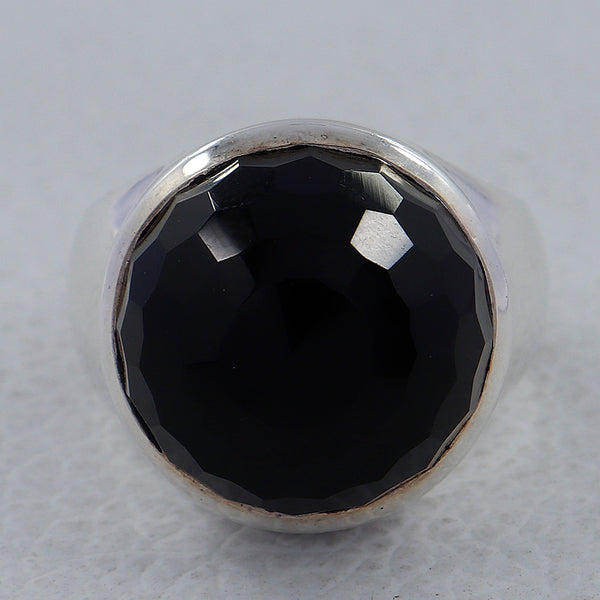 925 Sterling Silver Black Onyx Ring
