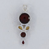 Hessonite 925 Silver Pendant