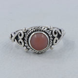 925 Starling Silver Garnet Ring