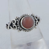 Garnet Silver Ring