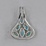 Blue Topaz Silver Pendant