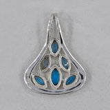 Blue Topaz 925 Sterling Silver Pendant