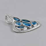 Blue Topaz 925 Sterling Silver Pendant