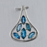 Blue Topaz 925 Sterling Silver Pendant