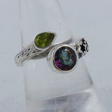 Labradorite, Mystic Quartz Gemstone Silver Ring