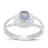 Blue Larimar Silver Rings