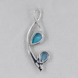 Rainbow Moonstone Silver Pendant