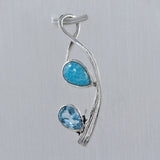 Rainbow Moonstone Silver Pendant