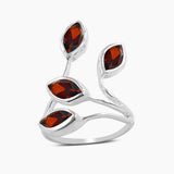 Natural Ruby Silver Rings