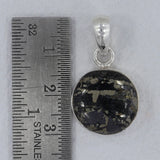 Apache Gold Pyrite Silver Pendant