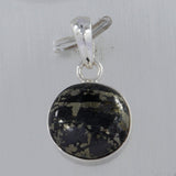 Apache Gold Pyrite Silver Pendant