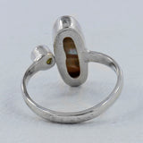 Abalone Shell Silver Ring