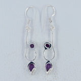 925 Silver Blue Topaz Earrings