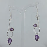 925 Silver Blue Topaz Earrings