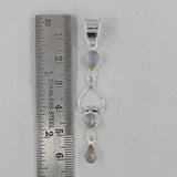 Natural Tanzanite 925 Silver Pendant