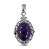 Amethyst Solid Silver Pendant