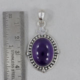 Amethyst Solid Silver Pendant