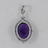 Amethyst Solid Silver Pendant