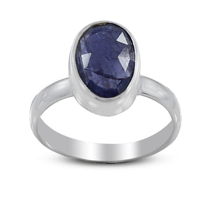 925 Sterling Silver Iolite Ring