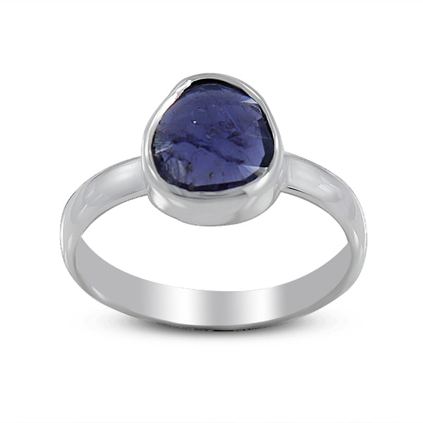 925 Sterling Silver Iolite Ring