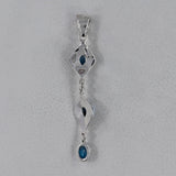 Blue Topaz 925 Silver Pendant