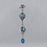 Blue Topaz 925 Silver Pendant