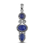 Natural Tanzanite Gemstone Silver Pendant