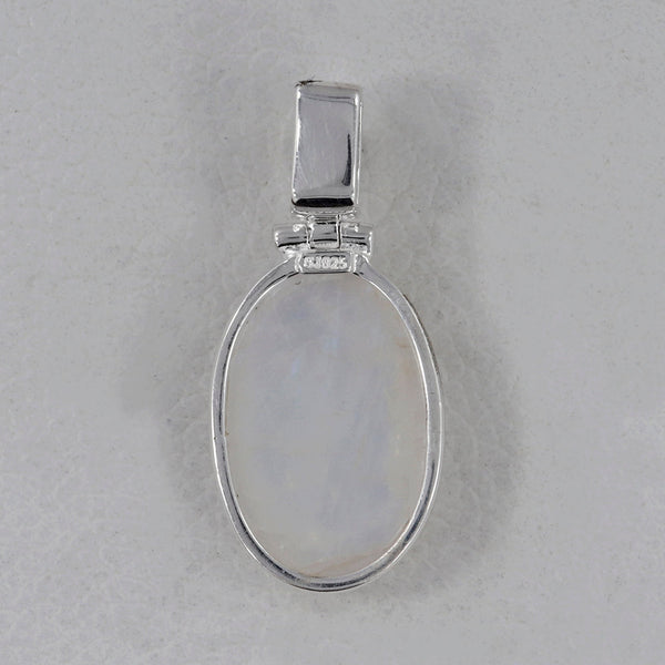 Rainbow Moonstone Silver Pendants