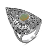 Ethiopian Opal Sterling Silver Ring