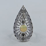 Ethiopian Opal Sterling Silver Ring