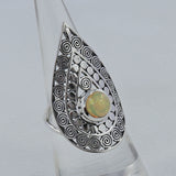 Ethiopian Opal Sterling Silver Ring