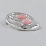 Pink Opal 925 Silver Pendant