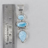 Blue Larimar 925 Silver Pendant